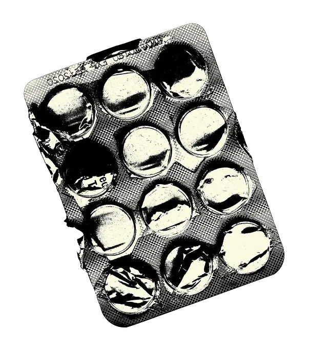 une tablette de médicaments